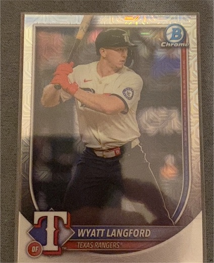 2025 Bowman Chrome #33 Wyatt Langford — front