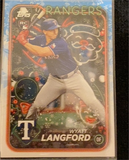 2024 Topps Holiday #H113 Wyatt Langford — front