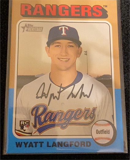 2024 Topps Heritage High Number #581 Wyatt Langford — front