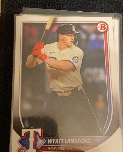 2025 Bowman #33 Wyatt Langford — front
