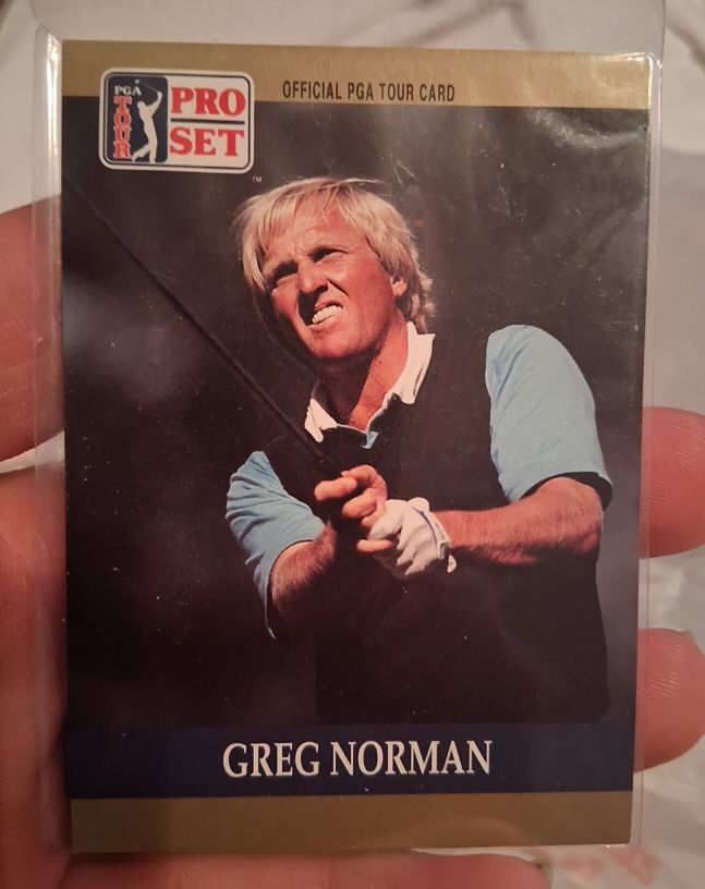 1990 Pro Set PGA Tour #50 Greg Norman — front