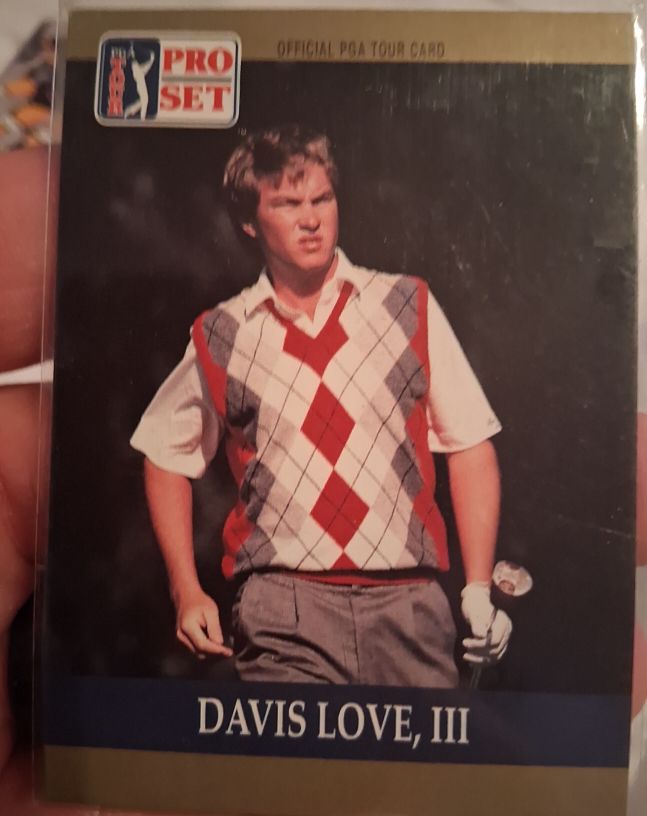 1990 Pro Set PGA Tour #56 Davis Love, III — front