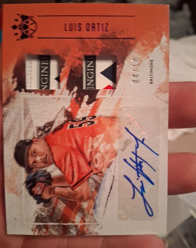 2019 Panini Diamond Kings DK Material Signatures #DMS-LO Luis Ortiz — front