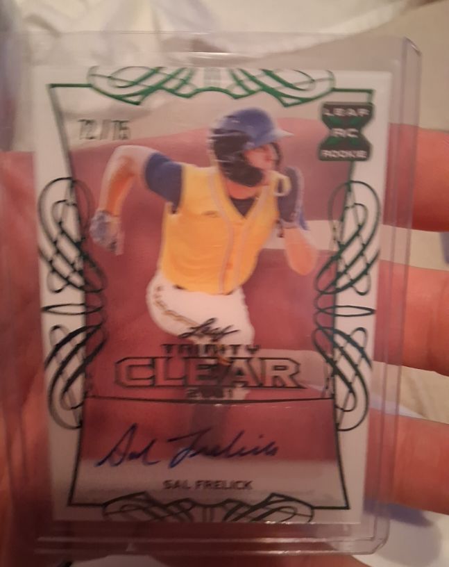 2021 Leaf Trinity Clear Autographs #CA-SF1 Sal Frelick — front
