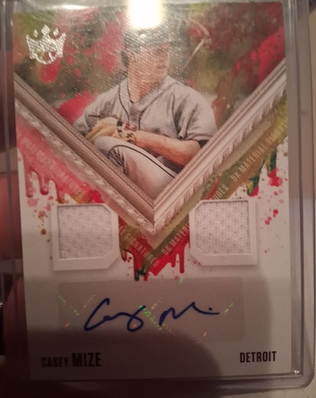 2021 Panini Diamond Kings DK Material Signatures RC #DKMS-CM Casey Mize — front