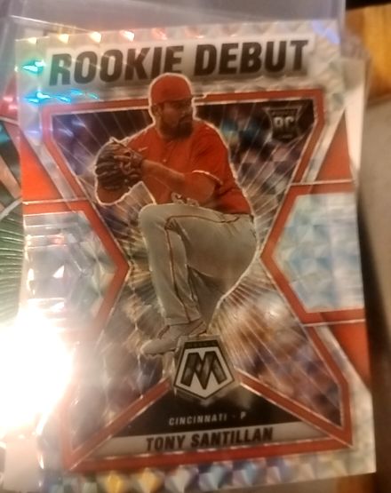 2022 Panini Mosaic Rookie Debut #RD-2 Tony Santillan — front