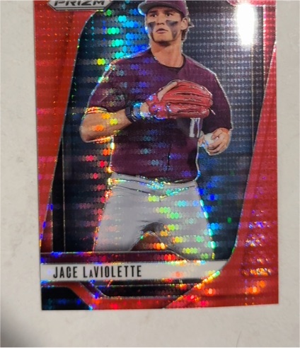 2025 Panini Prizm Red Pulsar Prizm Jace Laviolette — front