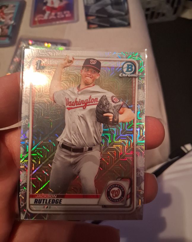 2020 Bowman Chrome Prospects #BCP-91 Jackson Rutledge — front