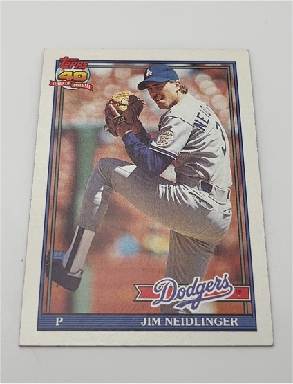 1991 Topps #39 Jim Neidlinger — front