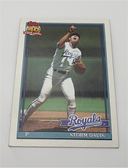 1991 Topps #22 Storm Davis — front