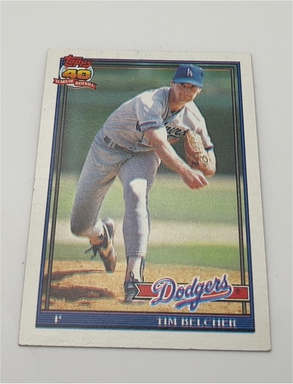 1991 Topps #25 Tim Belcher — front