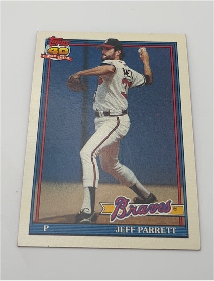 1991 Topps #56 Jeff Parrett — front
