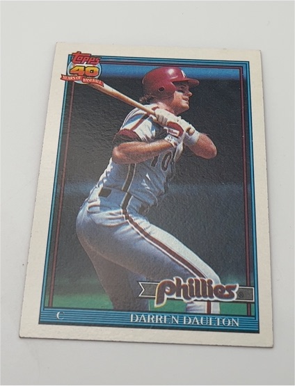 1991 Topps #89 Darren Daulton — front