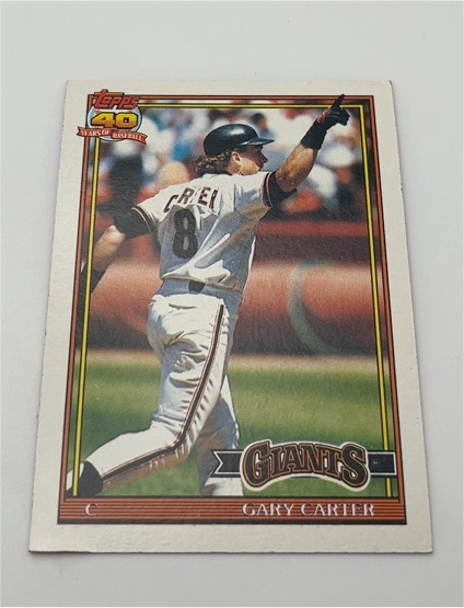 1991 Topps #310 Gary Carter — front
