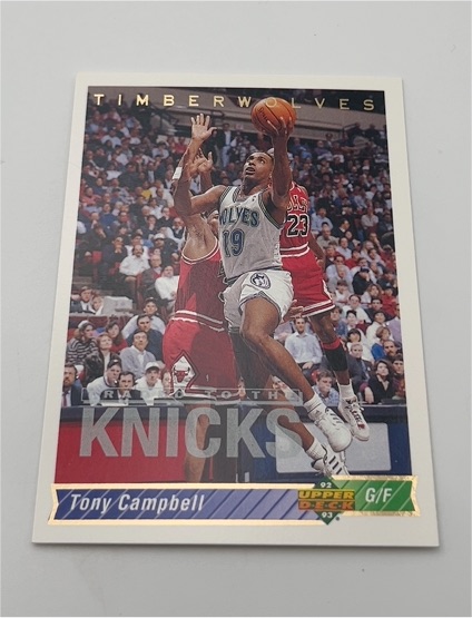 1992-93 Upper Deck #182 Tony Campbell — front