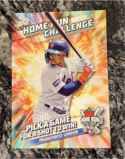 2024 Topps Home Run Challenge #HRC-16 Francisco Lindor — front