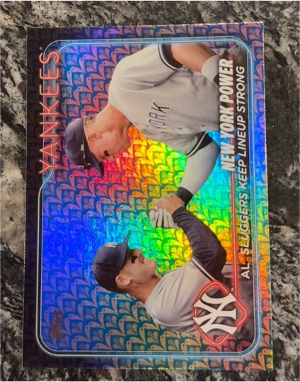 2024 Topps #315 New York Power Aaron Judge Anthony Rizzo — front