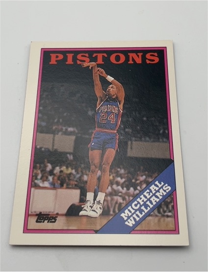 1992-93 Topps Archives #114 Micheal Williams Detroit Pistons — front