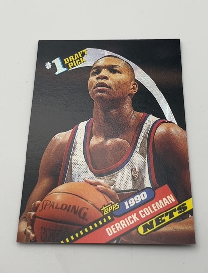 1990 Topps #1 Derrick Coleman — front