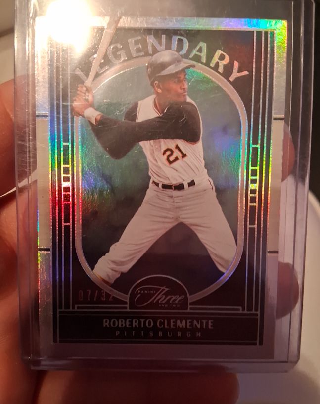 2024 Panini Three and Two #29 Roberto Clemente Legendary — front
