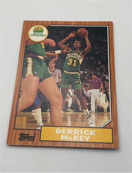 1992 Topps Archives #95 Derrick McKey Seattle Supersonics Basketball Card — front