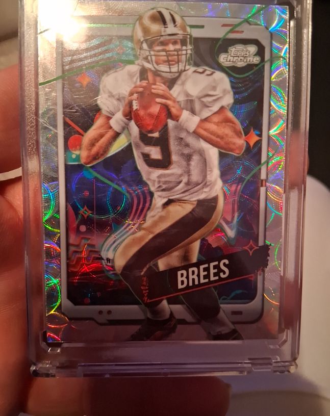 2024 Topps Chrome Cosmic #65 Drew Brees — front