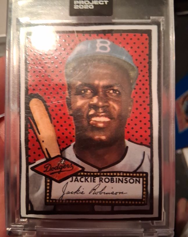 2020 Topps Project 2020 #98 Jackie Robinson by Joshua Vides — front