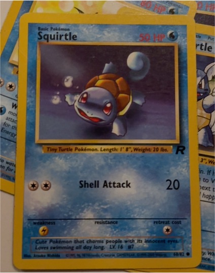 1999 Pokémon Team Rocket #68 Squirtle — front