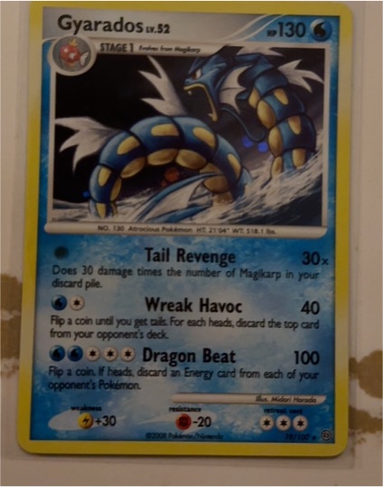 2008 Pokémon Diamond & Pearl Stormfront #19 Gyarados — front