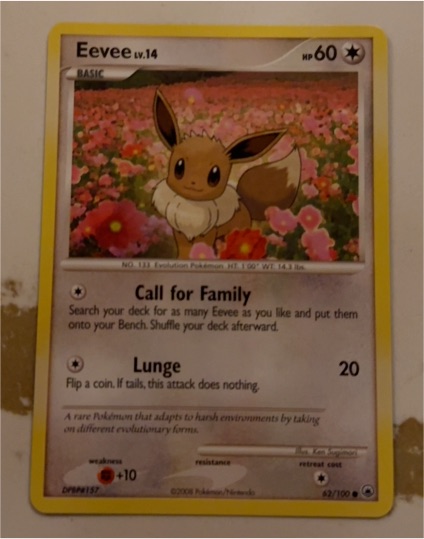 2008 Pokemon Diamond & Pearl Majestic Dawn #62 Eevee — front