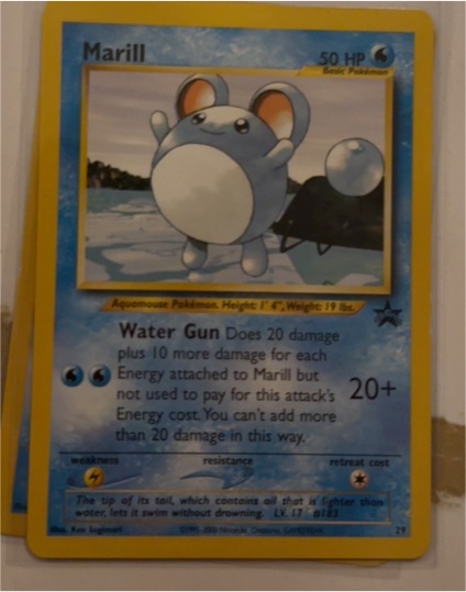 2000 Pokémon Neo Genesis Black Star Promo #29 Marill — front
