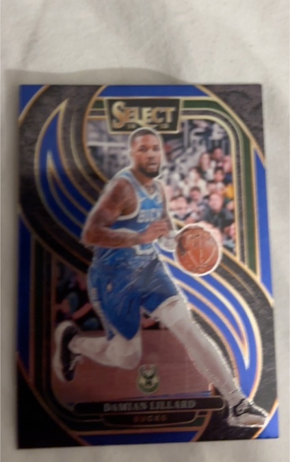 2024-25 Panini Select #145 Damian Lillard Premier Level Prizm — front