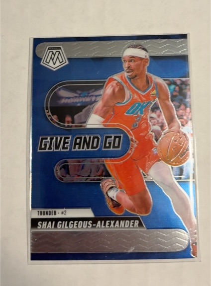 2024-25 Panini Mosaic #2 Shai Gilgeous-Alexander Give and Go — front