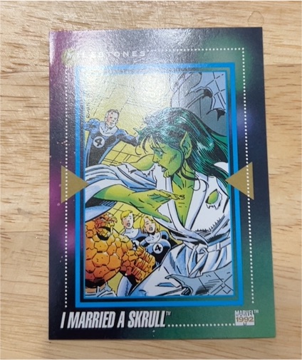 1992 Impel Marvel Universe #192 I Married a Skrull — front