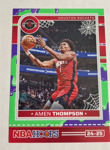 2024-25 Panini NBA Hoops Haunted Hoops #24-25 Amen Thompson — front