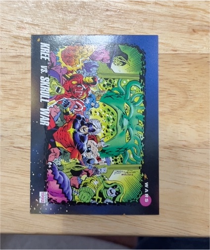1992 Impel Marvel Universe Series 3 #190 Kree vs Skrull War — front
