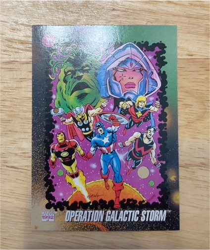 1992 Impel Marvel Universe Series 3 #186 Operation Galactic Storm — front