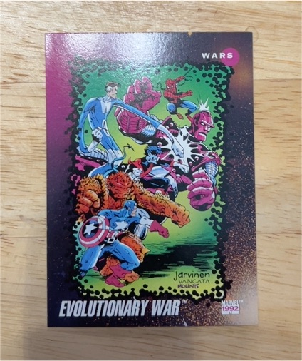 1992 Impel Marvel Universe Series 3 #185 Evolutionary War — front