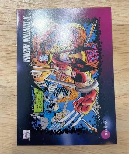 1992 Impel Marvel Universe #184 X-Tinction Agenda — front