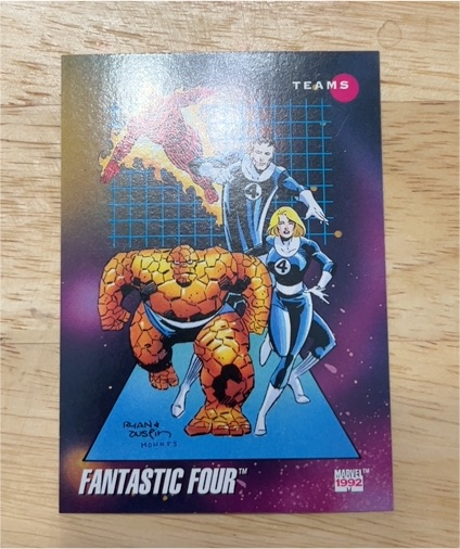 1992 Impel Marvel Universe Series 3 #181 Fantastic Four Teams — front