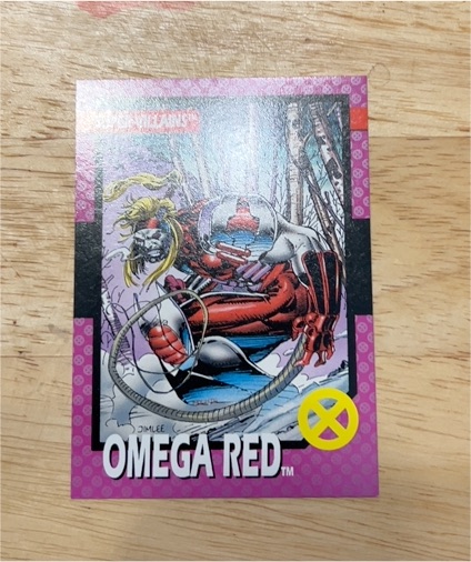 1992 Impel Marvel Super-Villains #60 Omega Red — front
