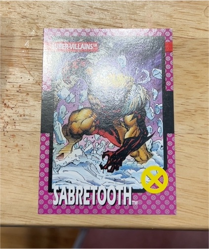 1992 Impel Marvel X-Men Series 1 #52 Sabretooth — front