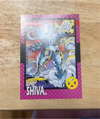 1992 Impel Marvel Super-Villains #50 Shiva — front