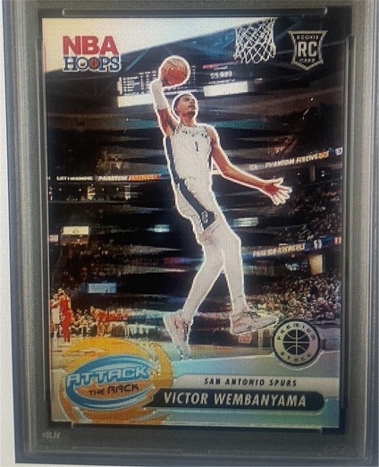 2023-24 Panini NBA Hoops Premium Stock #3 Victor Wembanyama — front