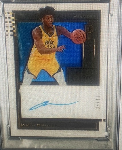 2020-2021 Panini One #RAU-JWI James Wiseman Rookie Jersey Autographs — front
