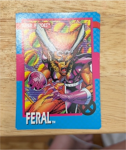 1992 Impel Marvel X-Men Series 1 #16 Feral — front