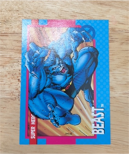 1992 Impel Marvel X-Men Series 1 #1 Beast — front