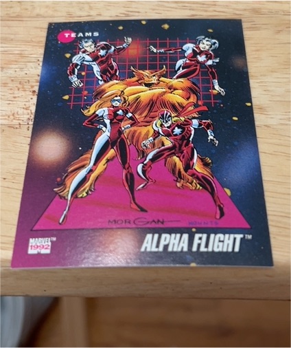 1992 Impel Marvel Universe #175 Alpha Flight — front