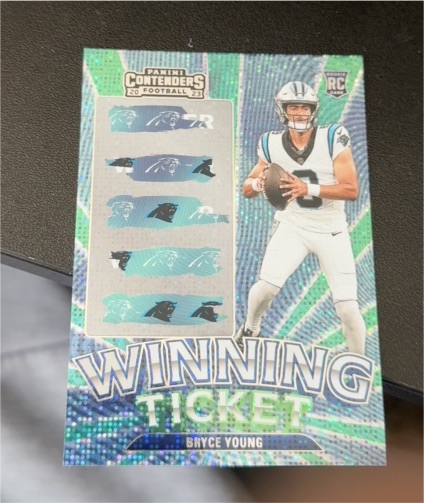 2023 Panini Contenders #18 Bryce Young Winning Ticket — front