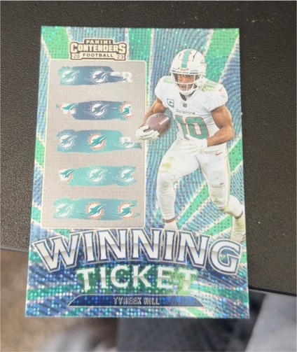 2023 Panini Contenders #17 Tyreek Hill Winning Ticket — front